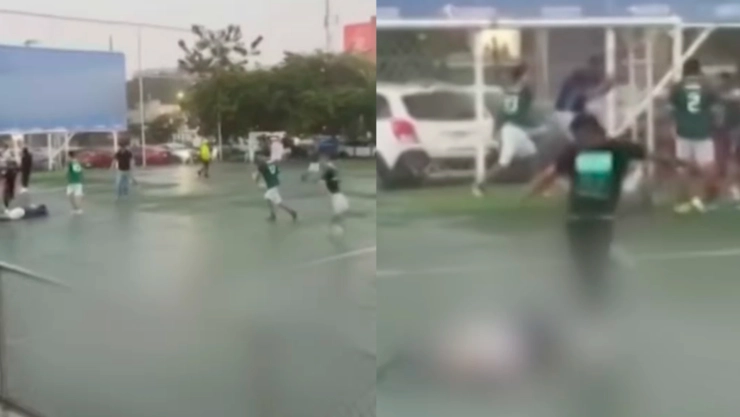 Pelea cancha Guadalajara