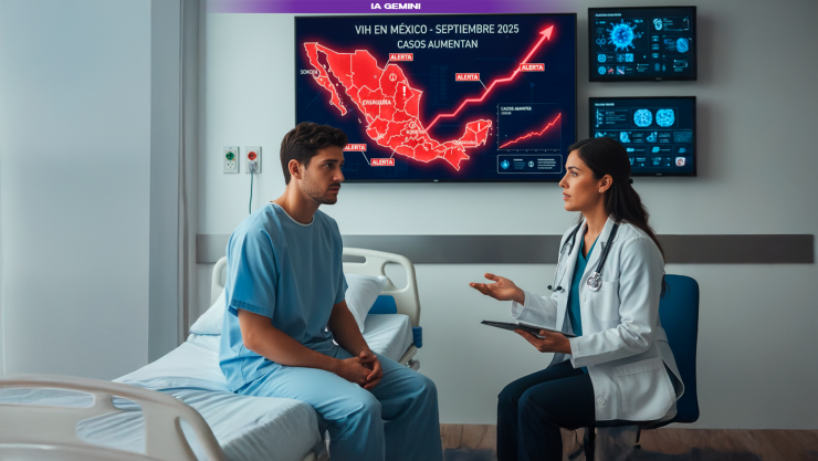 Casos de VIH en México aumentan en septiembre 2025: cifras y estados en alerta con más reportes