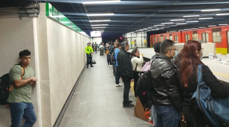 Andén del Metro CDMX.