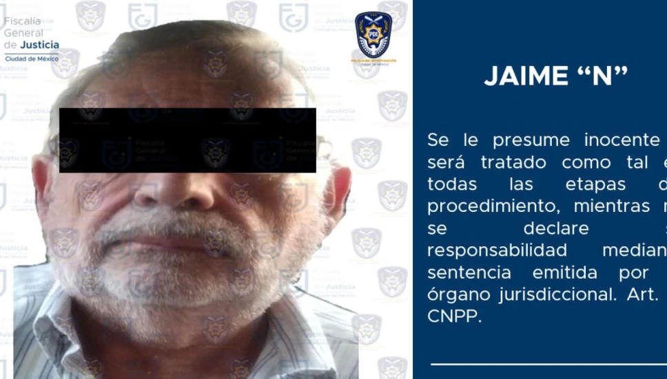 Detienen a Jaime Leopoldo “N”, excatedrático de la UAM Azcapotzalco.