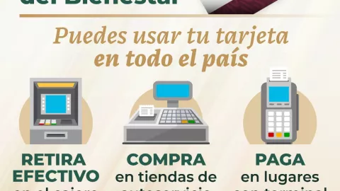 se explica como usar la tarjeta del Bienestar