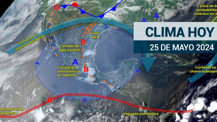 ¡Seguirá lloviendo! Se espera un clima caluroso HOY 25 de mayo en México