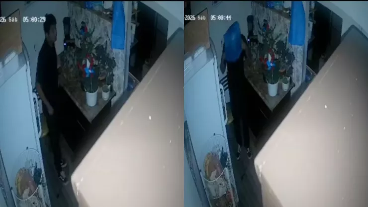 VIDEO | ¿El ladrón más inteligente? Sujeto utiliza una bolsa de plástico para cubrir su identidad durante un robo en una tienda