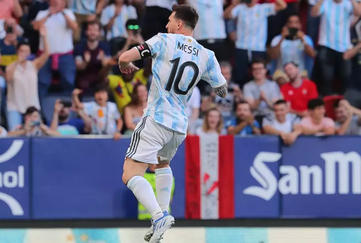 Lionel Messi cinco goles Estonia
