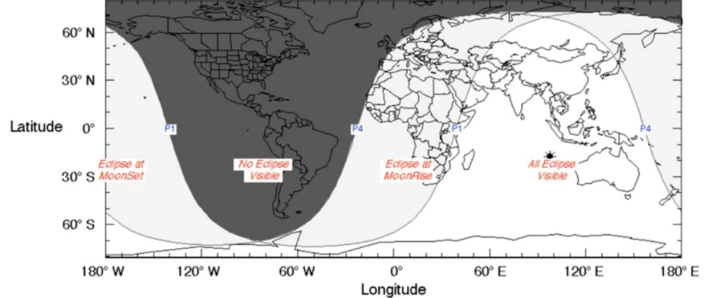 Dónde se verña el eclipse penumbral de Luna
