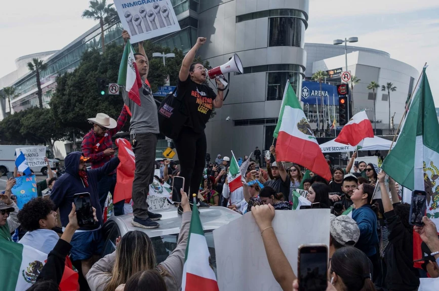 Marchas por “Un día sin unmigrantes” en Estados Unidos