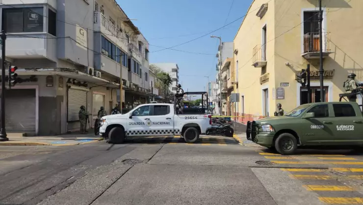 Cierre en Centro de Veracruz.