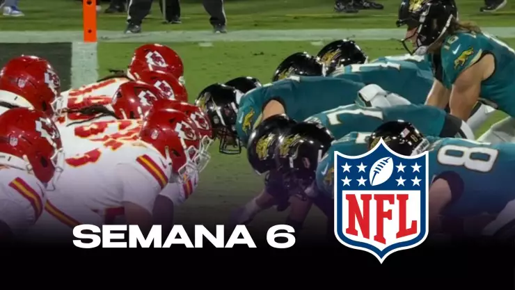 Semana 6 de la NFL 2025: Fechas, horarios, Kickoffs y dónde ver los próximos partidos