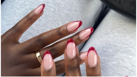 uñas vino tinto francesas