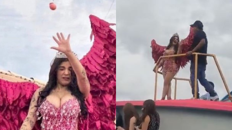 Lanzan huevos a Karely Ruiz