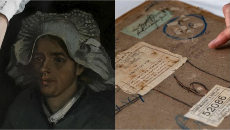 Van Gogh autorretrato pinturas Cabeza de una mujer campesina
