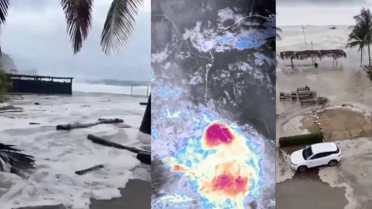 Ciclón Boris impacta en Guerrero y Oaxaca: Se degrada a depresión tropical