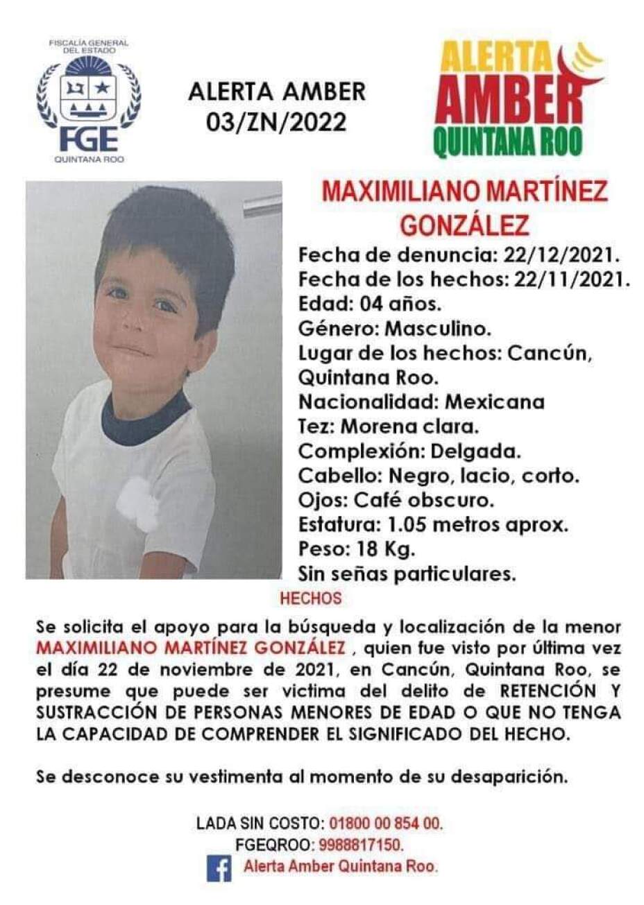 Alerta Amber cancún