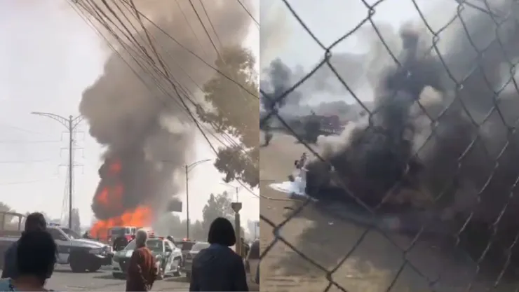 Ductos del Río de los Remedios se prenden en fuego y desatan fuerte incendio