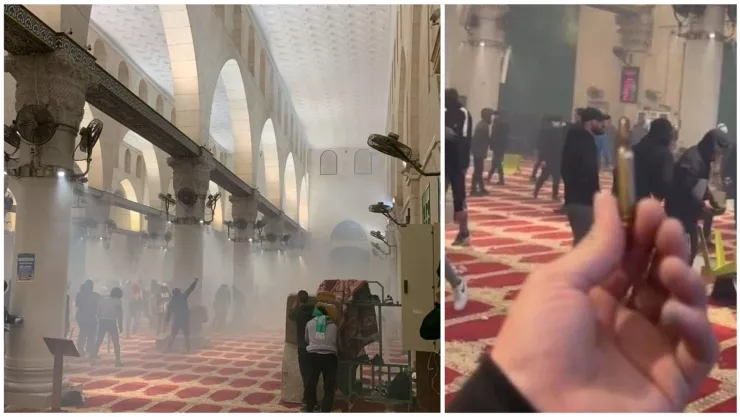 Policía de Israel palestinos mezquita Jerusalén