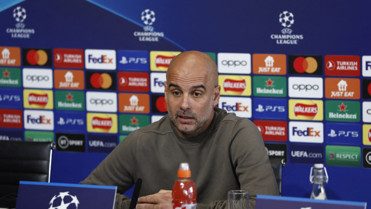 Pep Guardiola, t&eacute;cnico del Manchester City