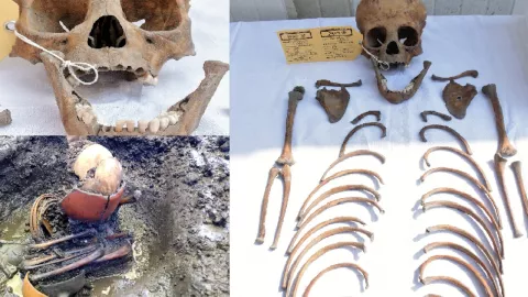 Encuentran entierros de niños mexicas en el Centro de la CDMX