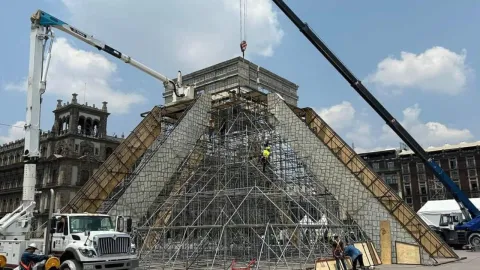 Réplica del templo de Kukulcán llega al Zócalo capitalino: Todo lo que tienes que saber
