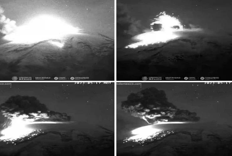 Semáforo de alerta del volcán Popocatépetl