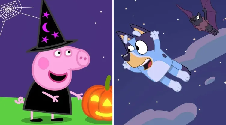 Capítulos de la caricatura de Peppa Pig y Bluey para ver en Halloween