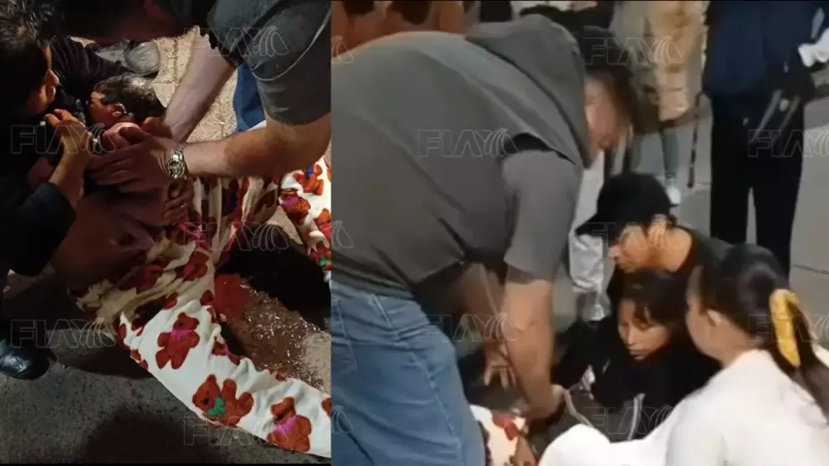 Mujer da a luz en la calle afuera del Hospital General de Iztapalapa por presunta negligencia