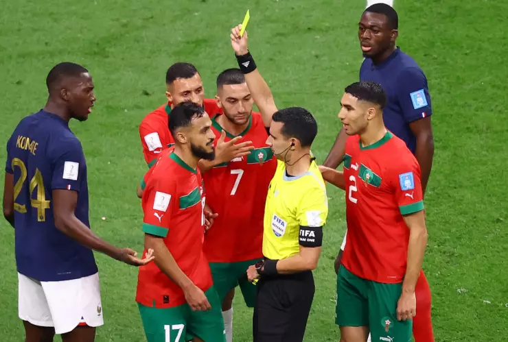 César Ramos, en el partido de Francia vs Marruecos