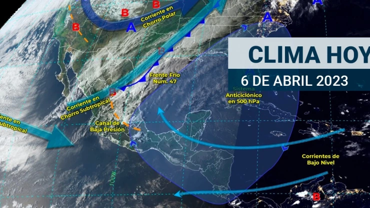 Clima en M&eacute;xico 6 de abril