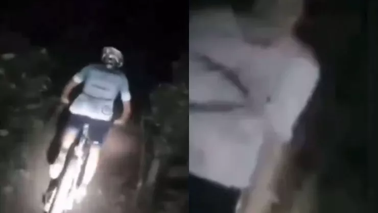 ¡Escalofriante! Ciclistas presencian un ente paranormal mientras daban un recorrido