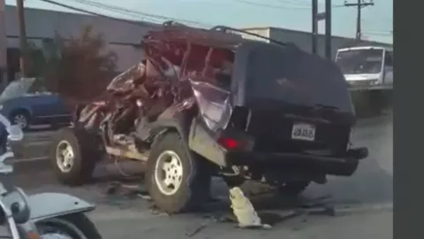 Accidente en calzada Tecnológico