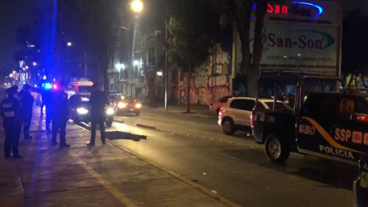 Indigente atropellado en avenida Chapultepec