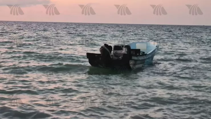 Queman lanchas en Telchac Puerto por liberación de pescadores furtivos.