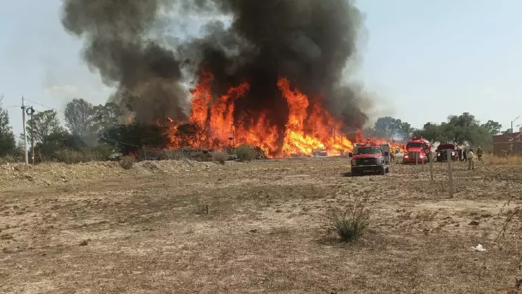 Incendio en Capellanía Leon, Guanajuato