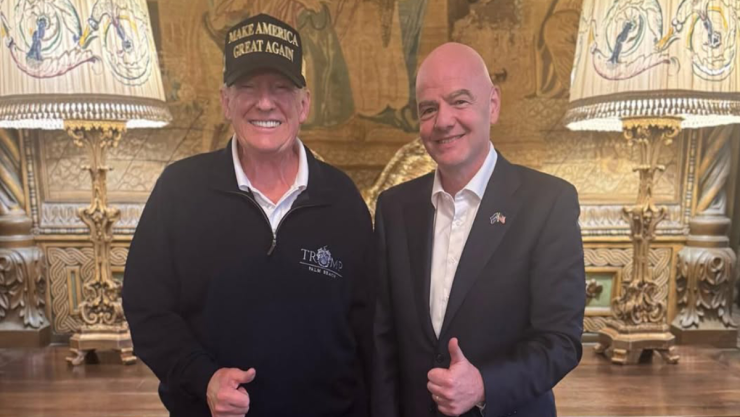 Donald Trump y Gianni Infantino