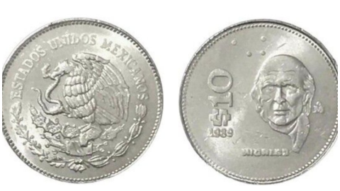 monedas mexicanas 10 pesos