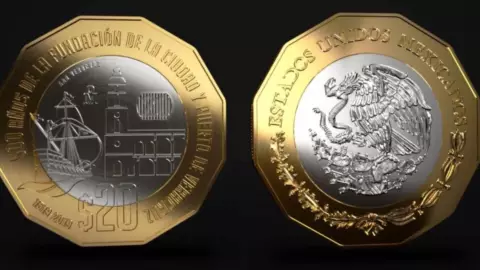 Moneda de 20 pesos mexicanos se vende en 5 millones.jpg