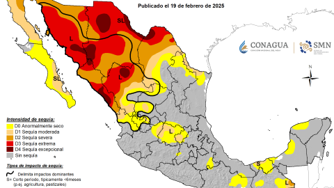 El reporte de la Conagua sobre la sequ&iacute;a en M&eacute;xico