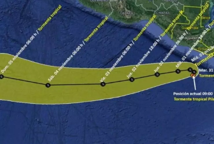 Tormenta tropical Pilar_ ¿Qué estados resultarán afectados?