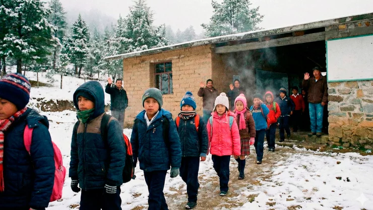 Clases virtuales frío