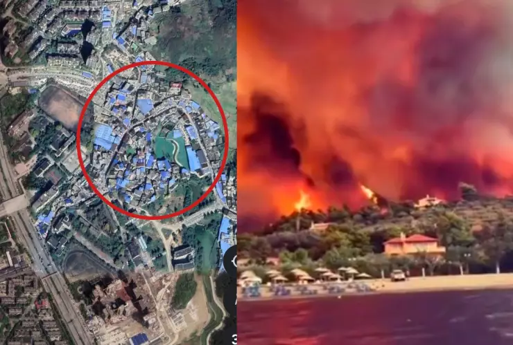 Incendios en Hawaii y techos azules en China