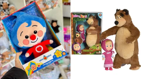 Juguetes de Plim Plim y Masha y el Oso