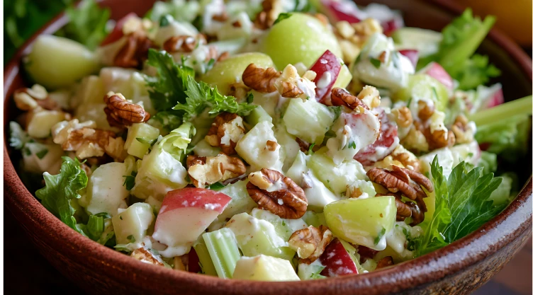 ensalada de manzana navideña