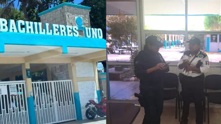 Reporte de arma de fuego en colegio Bachilleres en la región 91 provoca movilización policiaca; esto se sabe de la alerta