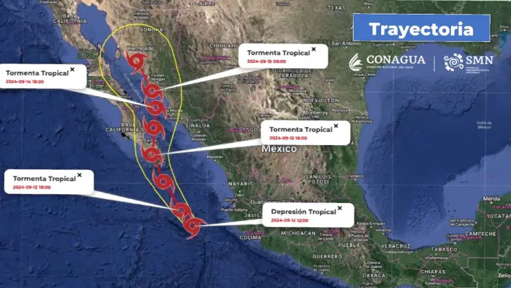 Meteorólogos confirman que la tormenta tropical Ileana impactará DOS VECES a México