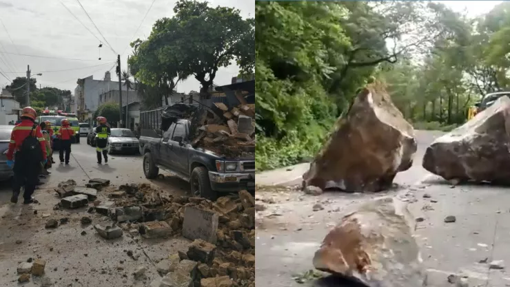Así fueron captados en VIDEO los DOS fuertes sismos este martes 8 de julio en Guatemala y El Salvador
