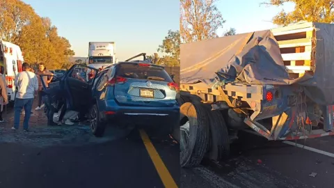 Muere una persona y tres lesionados tras brutal accidente en carretera León-Aguascalientes
