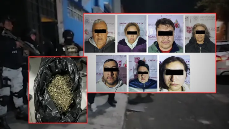 Desmantelan red de la Unión Tepito en CDMX; 7 detenidos en 4 alcaldías