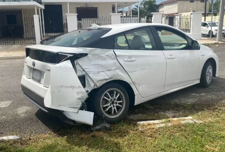 Se registra fuerte accidente en calles de Mérida; así fue captado