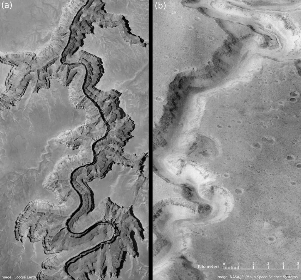 comparativa de la tierra y marte agua