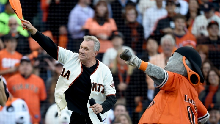 Lou Seal y Joe Montana