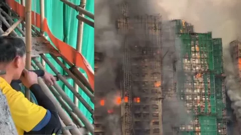 Hong Kong: Imágenes de obreros fumando salen a la luz en medio de fatal incendio